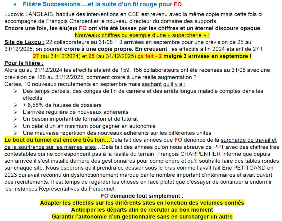 CCS : CSE du 17 septembre 2025