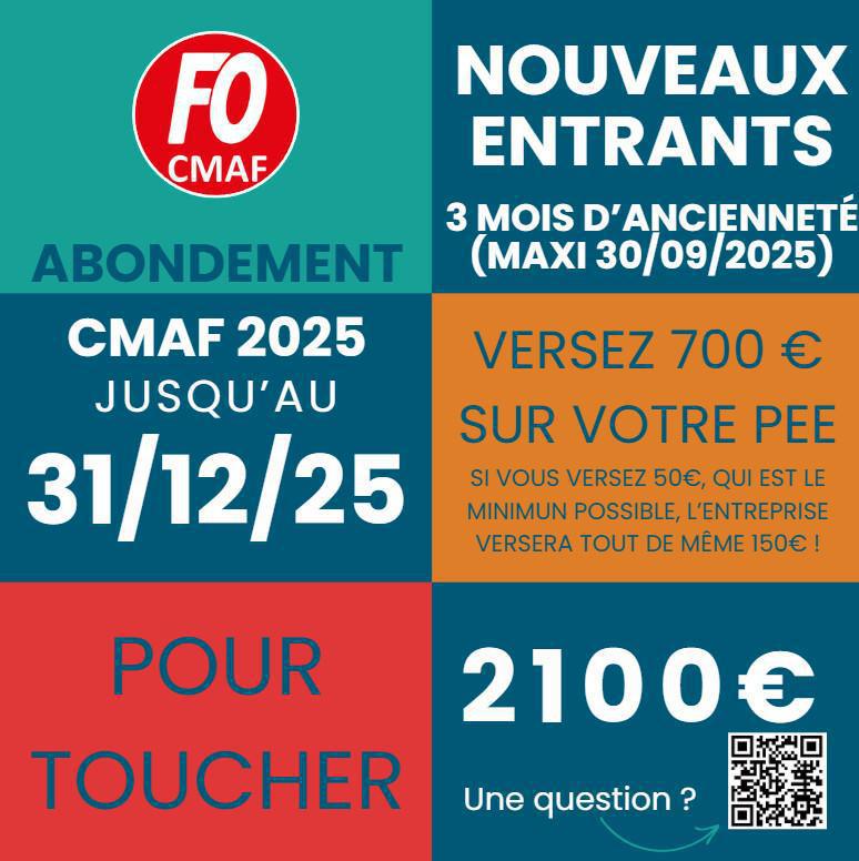 CMAF : Abondement 2025, il est encore temps !