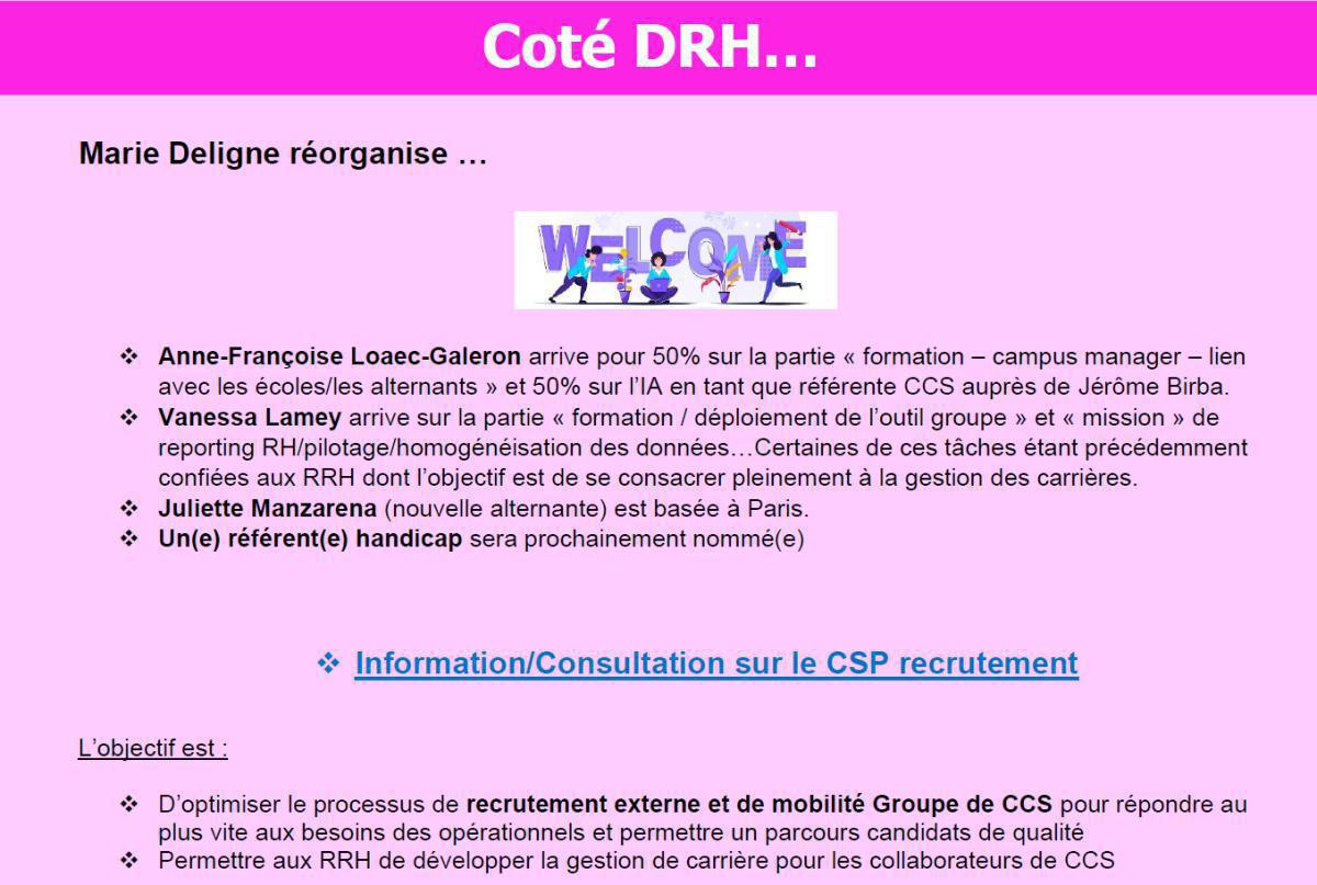 CCS : CSE du 22 octobre 2025