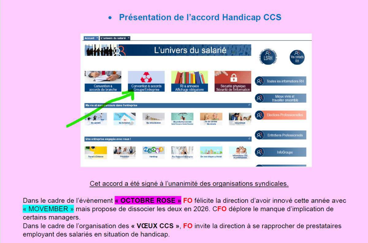 CCS : CSE du 22 octobre 2025