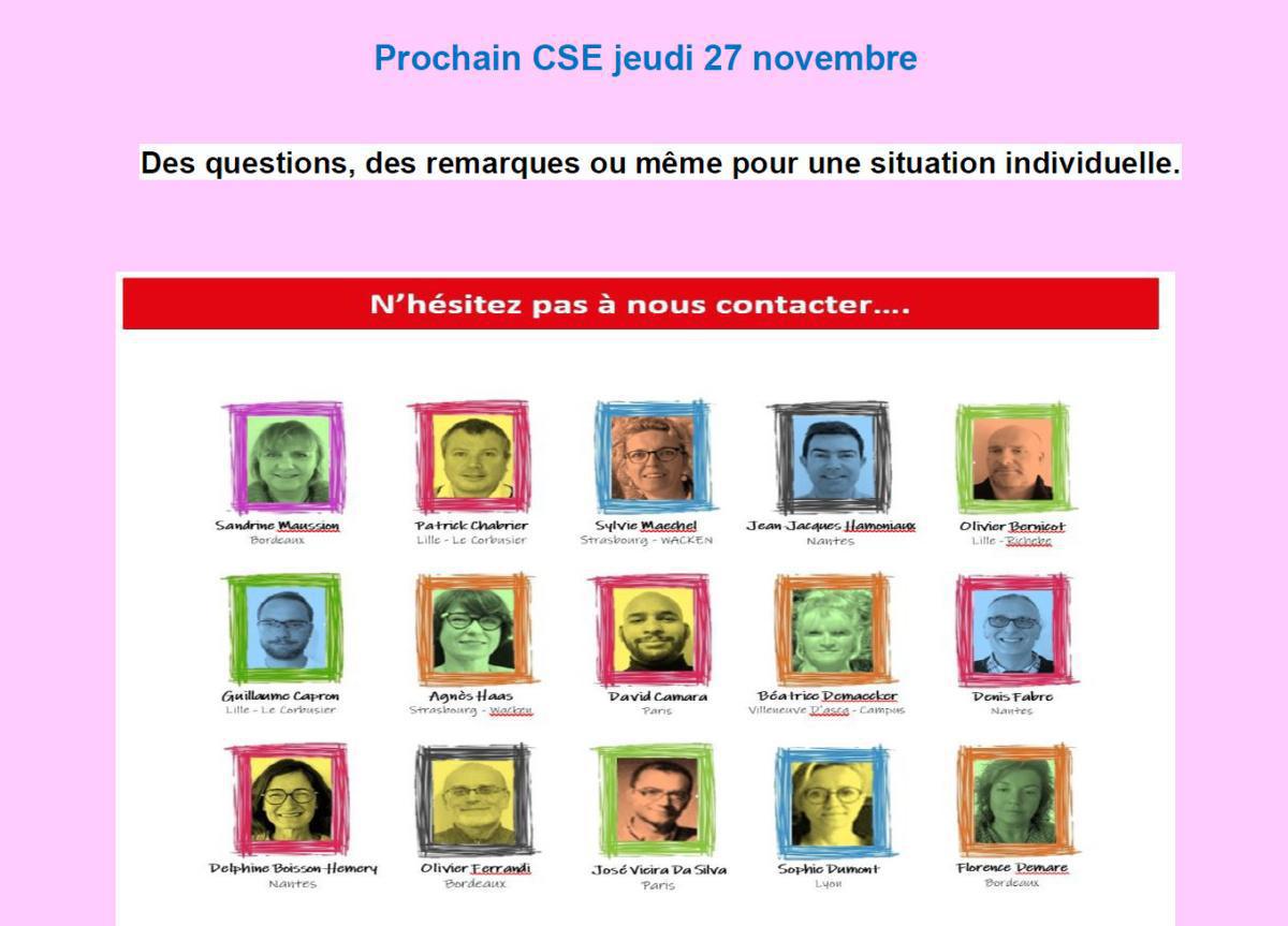 CCS : CSE du 22 octobre 2025