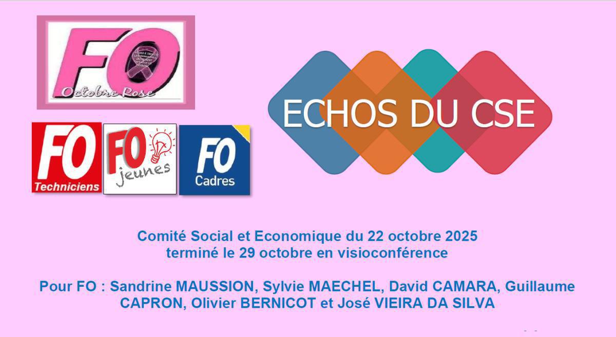 CCS : CSE du 22 octobre 2025