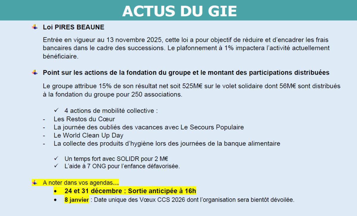 CCS : CSE du 27 novembre 2025