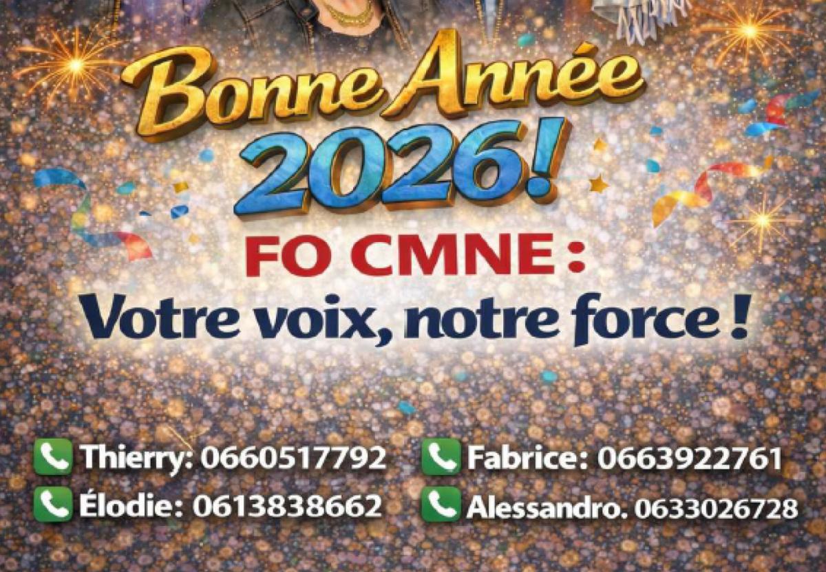 CMNE : Vœux FO 2026 