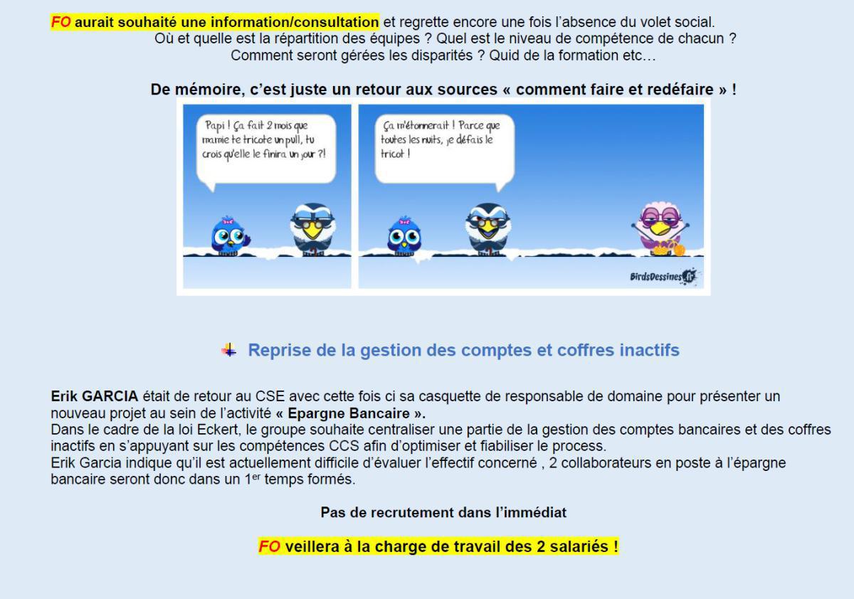 CCS : CSE du 17 décembre 2025