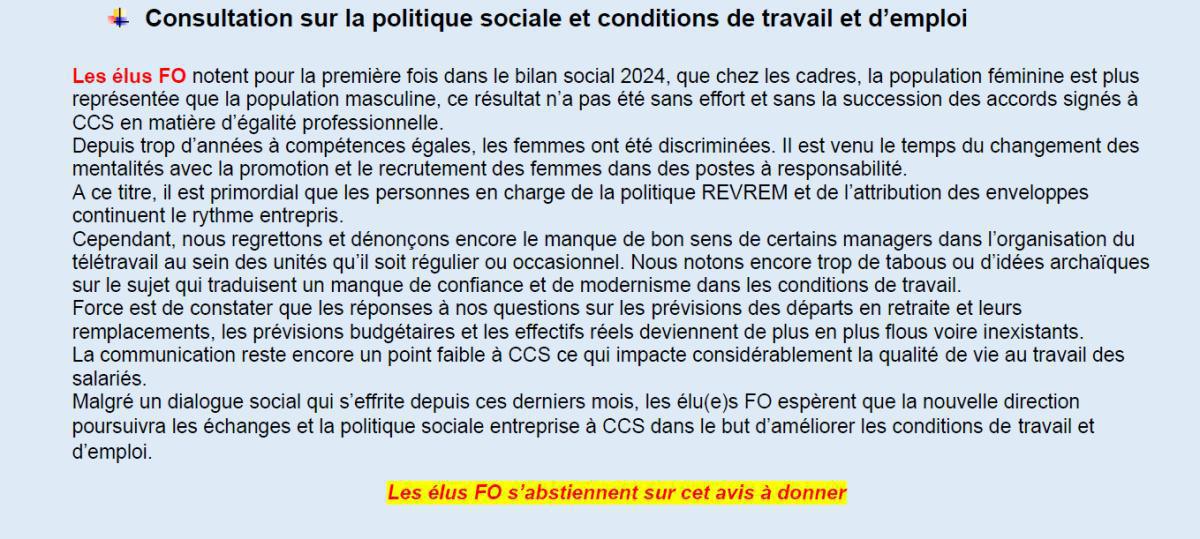 CCS : CSE du 17 décembre 2025
