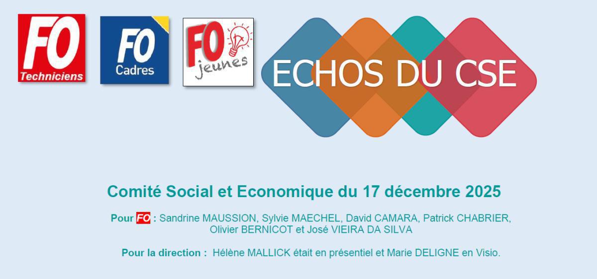 CCS : CSE du 17 décembre 2025