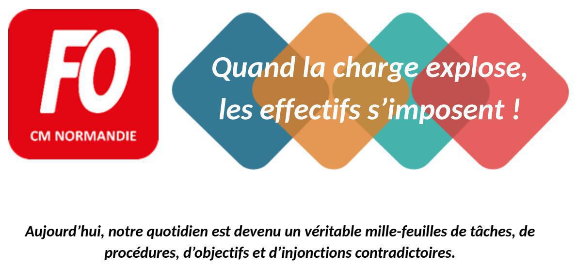 CMN : Quand la charge explose, les effectifs s'imposent ! CMN : Quand la charge explose, les effectifs s'imposent !