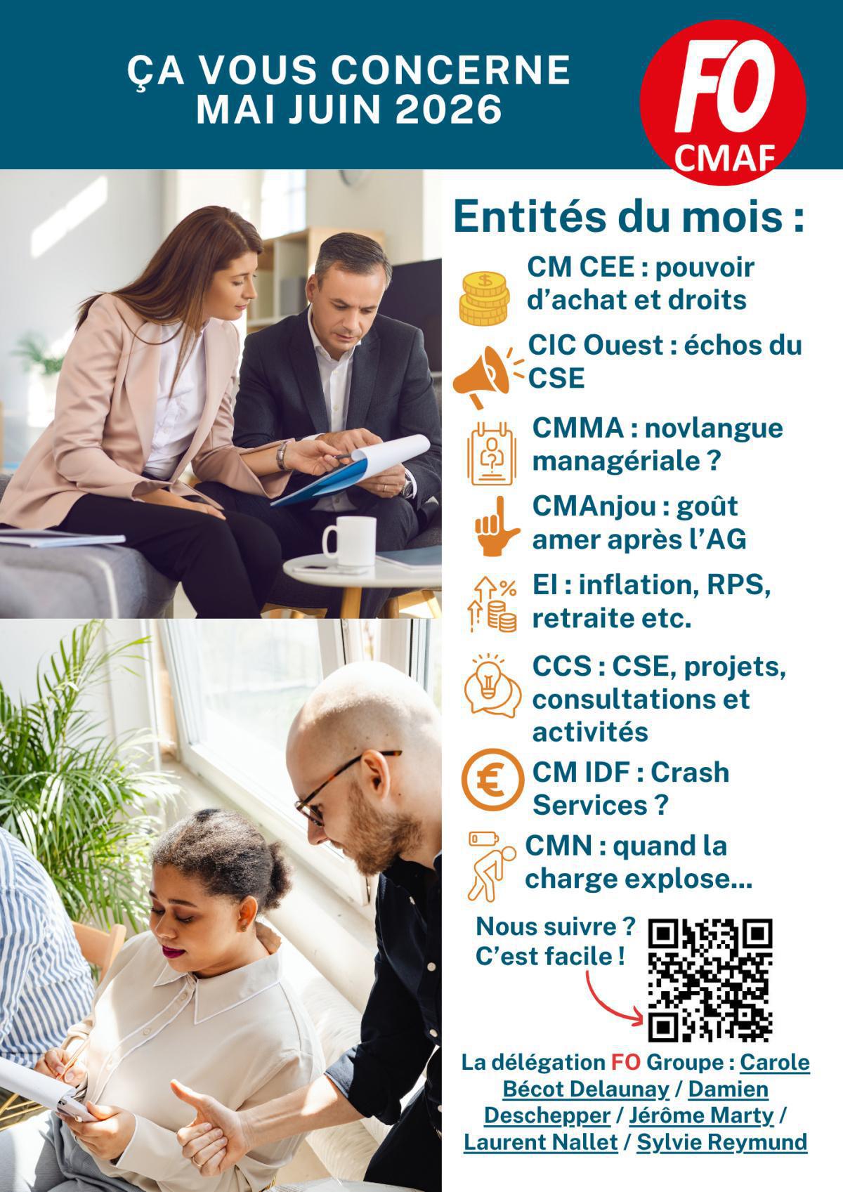 CMAF : ça vous concerne, mai juin 2026