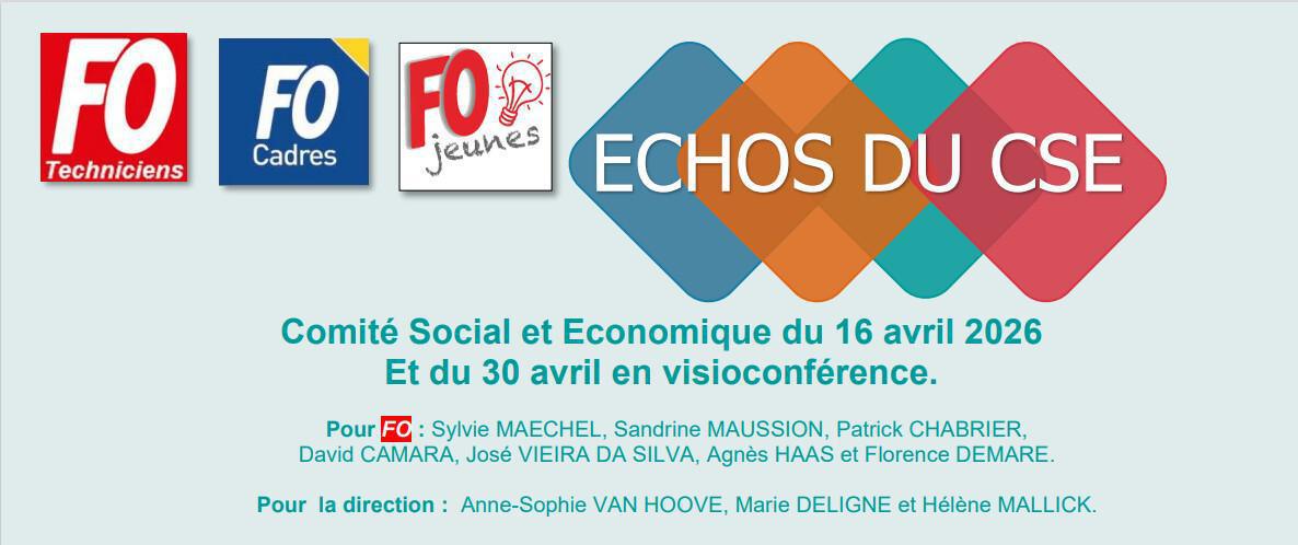CCS : CSE d'avril 2026