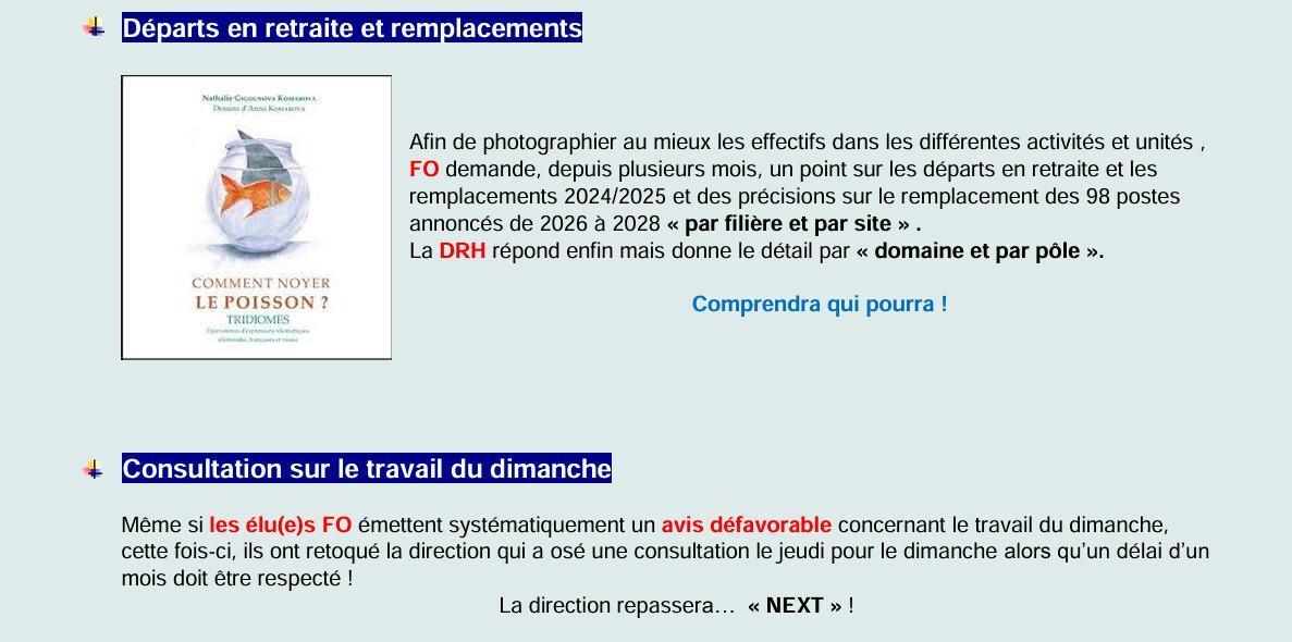 CCS : CSE de mai et juin 2026