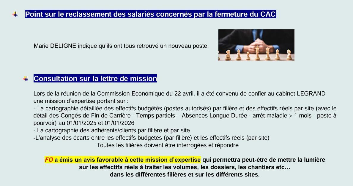 CCS : CSE de mai et juin 2026