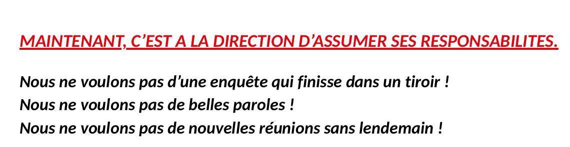 CMN : Vous avez la parole... Assez de constats, place aux actes !