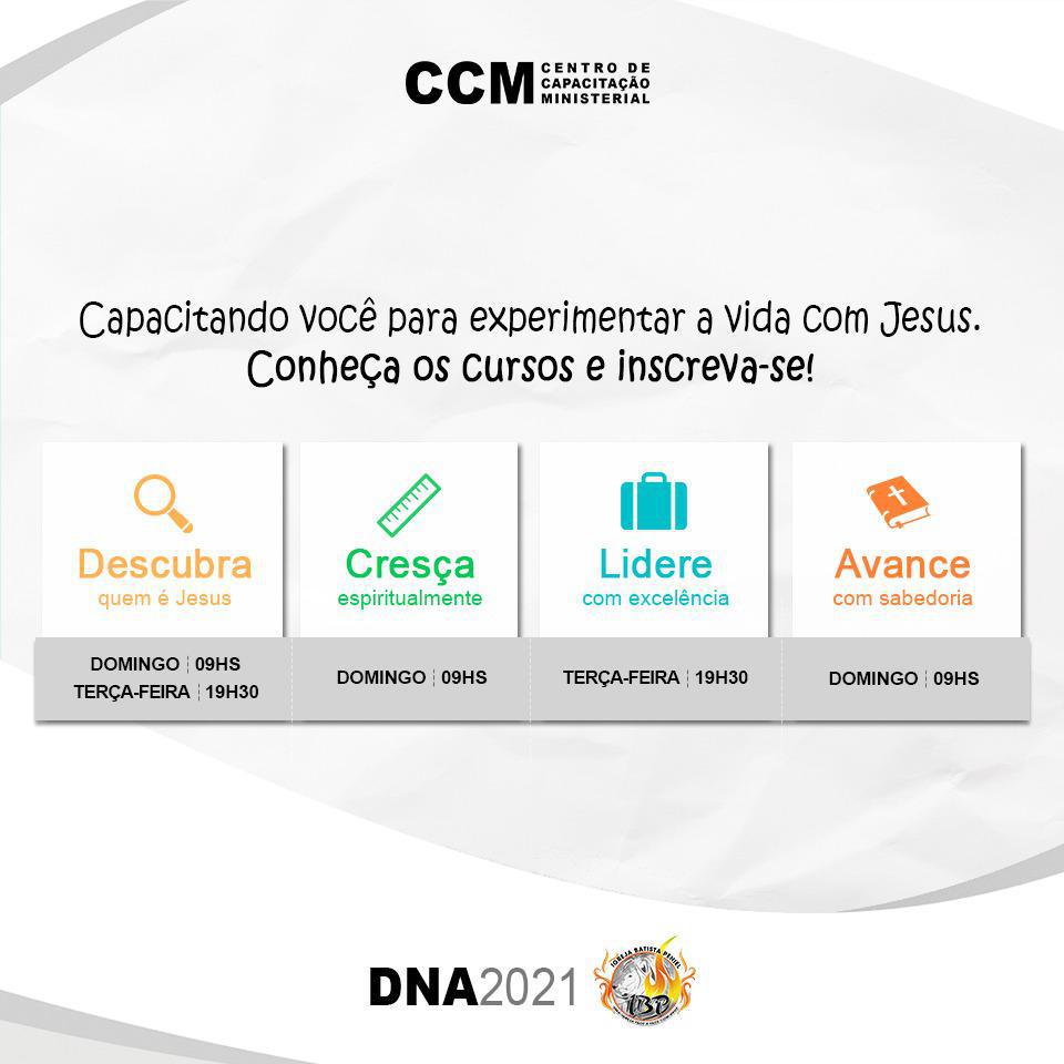 CCM-CURSOS DE CAPACITAÇÃO MINISTERIAL