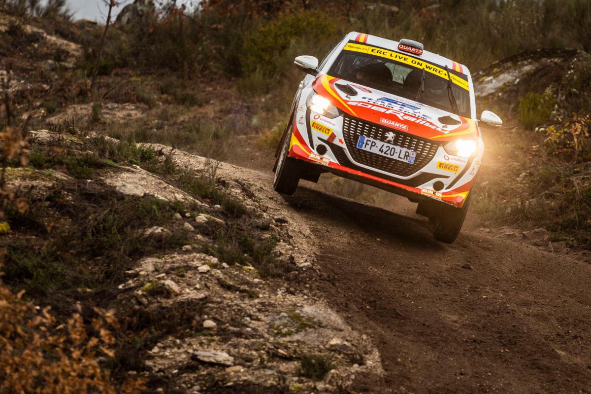 Óscar Palomo, primer líder de la Peugeot Rally Cup Ibérica con el RTS