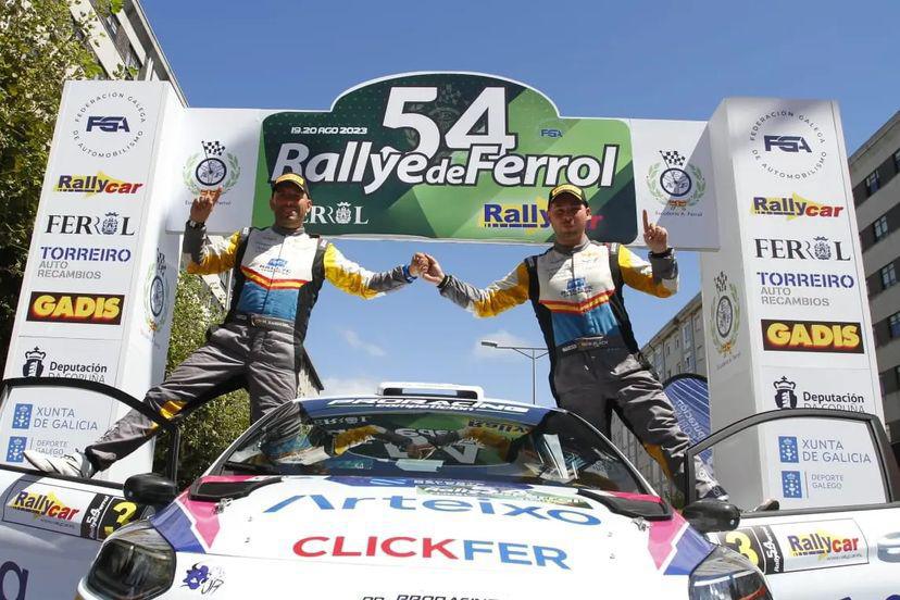 Roberto Blach, segundo en el Rallye de Ferrol