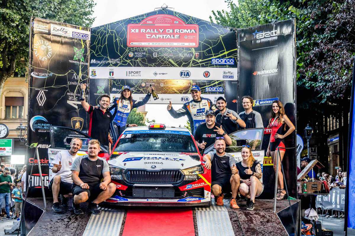 Efrén Llarena sube al podio del Rallye di Roma Capitale