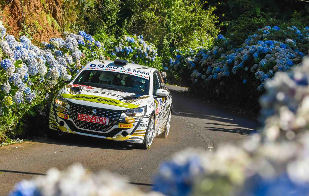 Unai de la Dehesa, segundo de la Peugeot Rally Cup Ibérica en Madeira