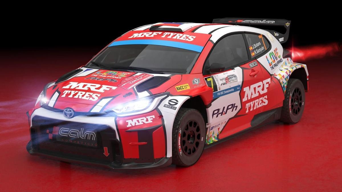 Jan Solans, piloto oficial de MRF Tyres en el Rallye di Roma Capitale