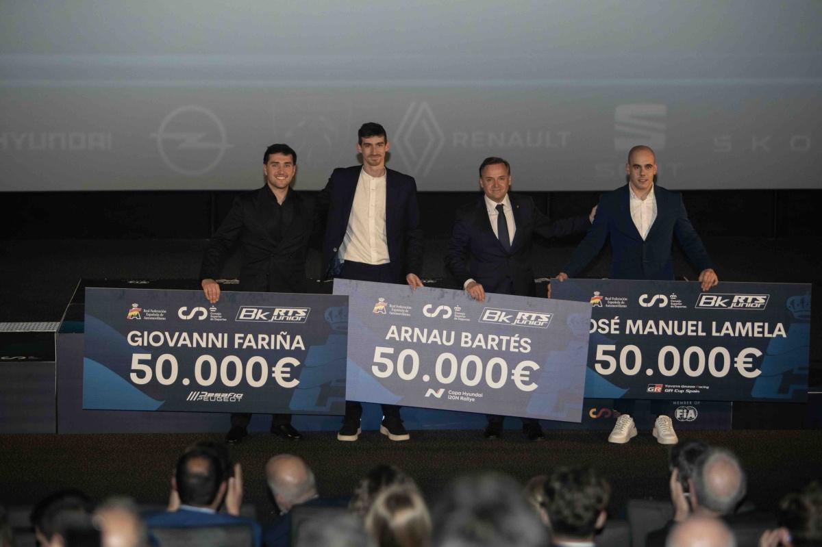 Lamela, Fariña y Bartés, primeros ganadores de la nueva Beca Junior RTS