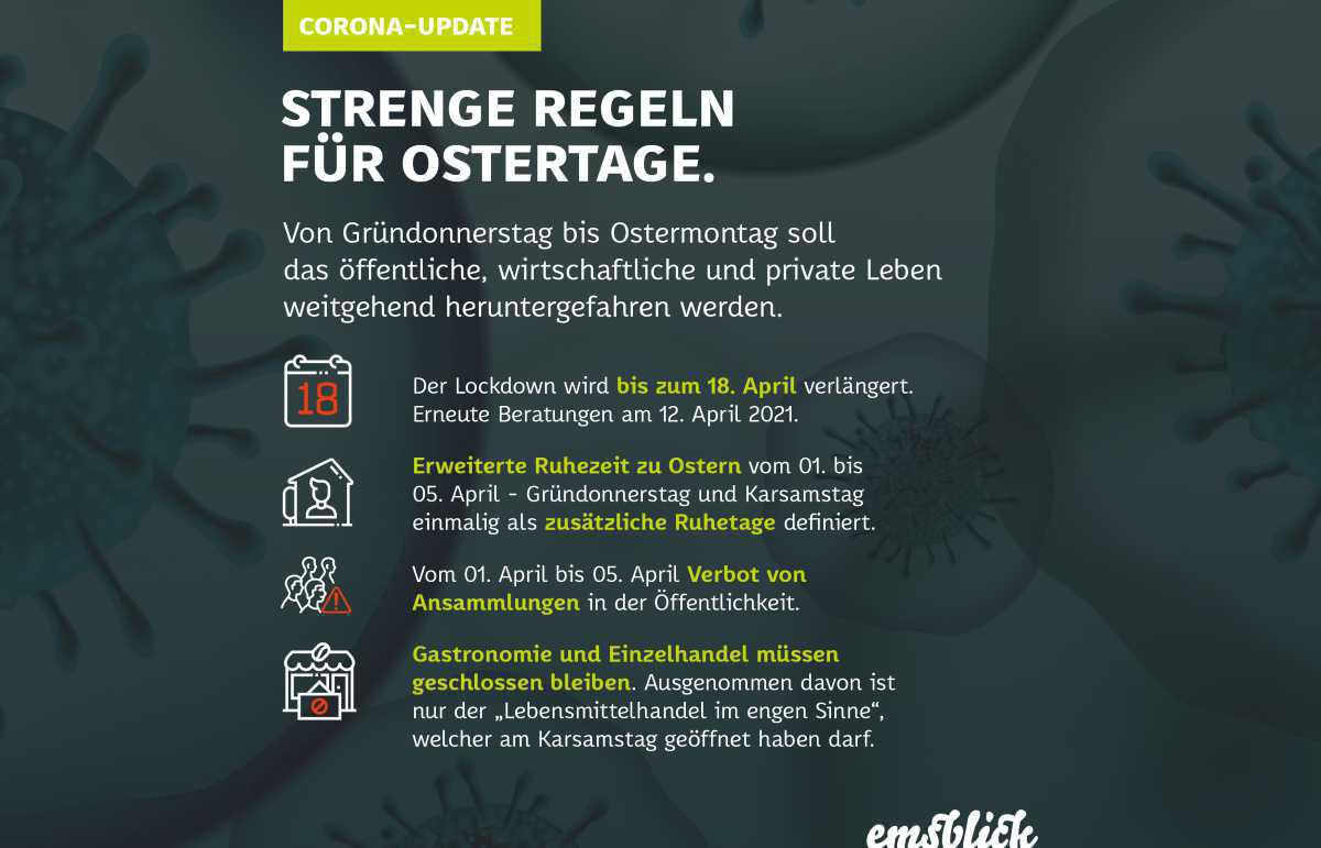 UPDATE: Doch keine Ruhetage an Ostern