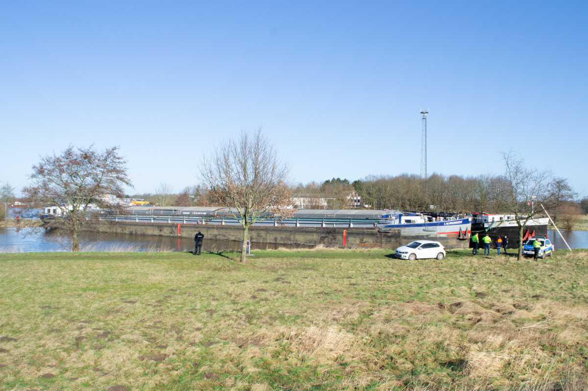 Schiffskollision auf der Ems bei Haren Schiffskollision auf der Ems bei Haren
