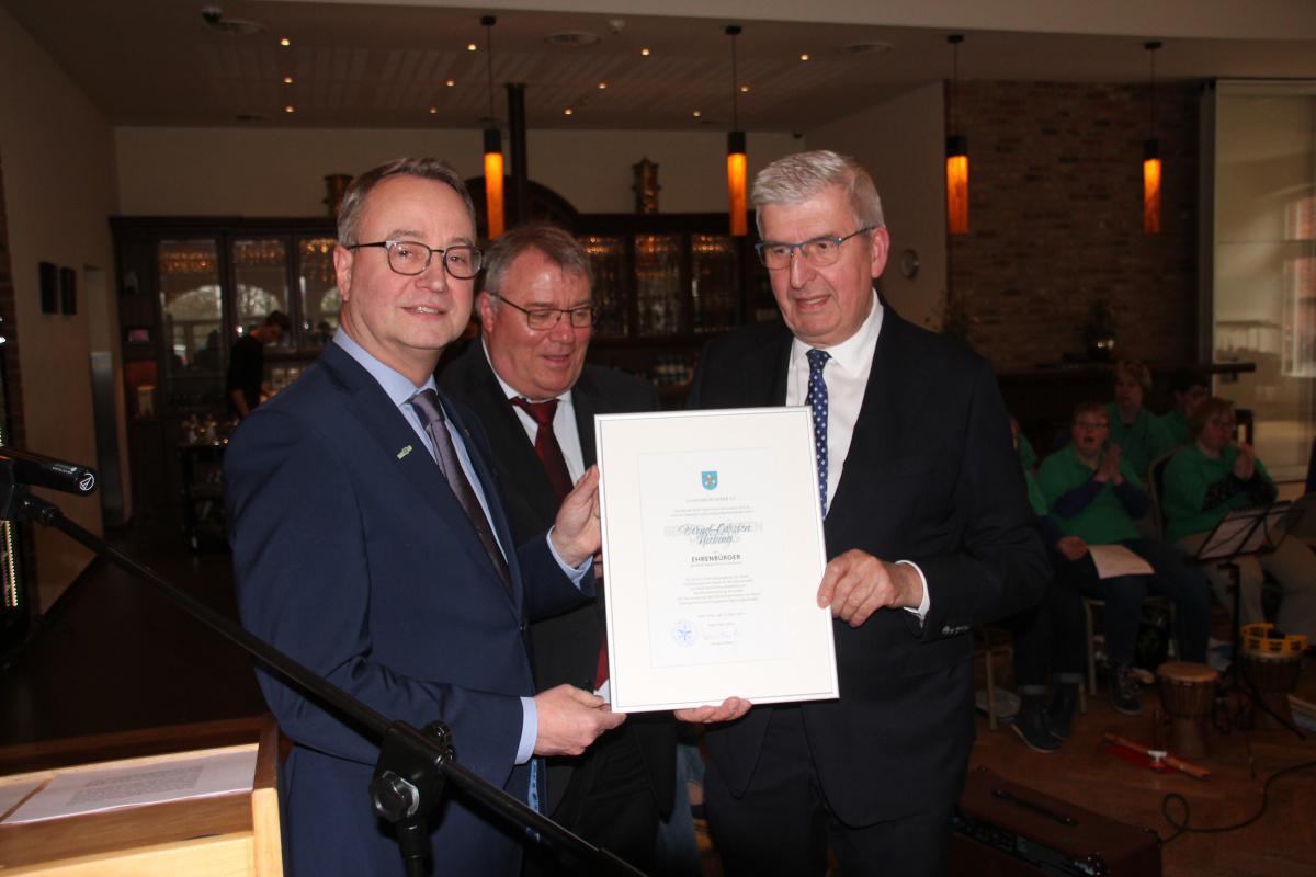 Bernd Carsten Hiebing ist neuer Ehrenbürger von Haren