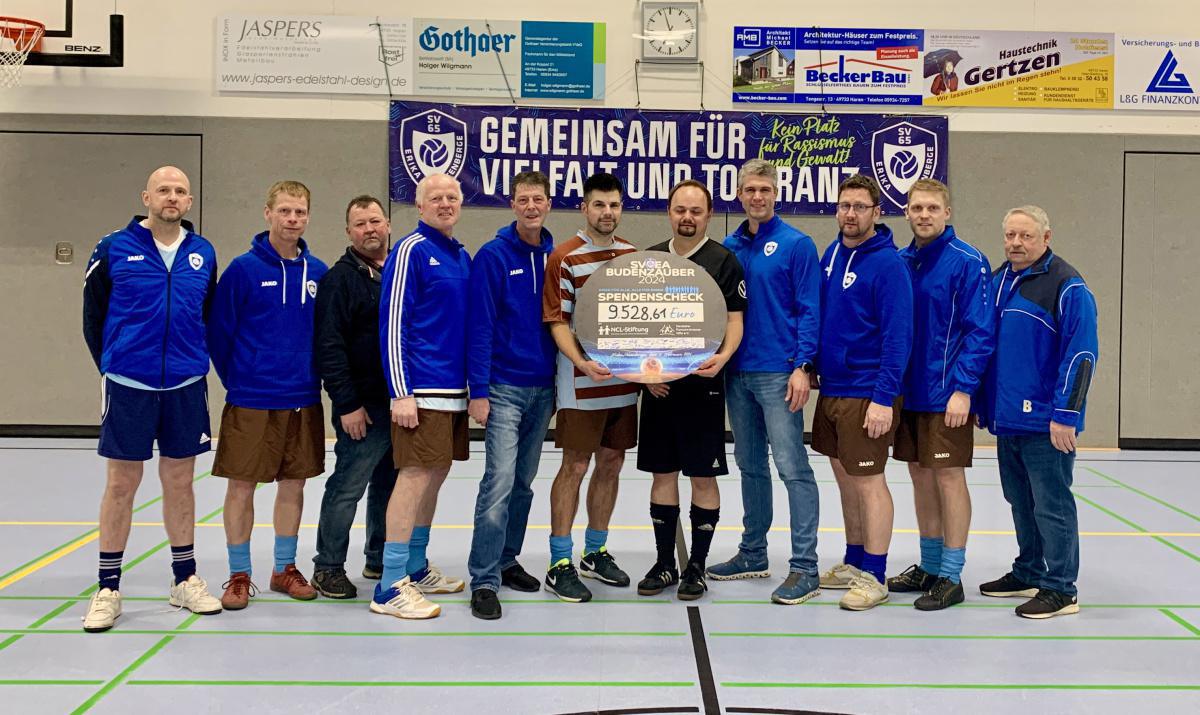 Budenzauber des SV Erika-Altenberge erbrachte über 10.300 Euro für den guten Zweck  Budenzauber des SV Erika-Altenberge erbrachte über 10.300 Euro für den guten Zweck