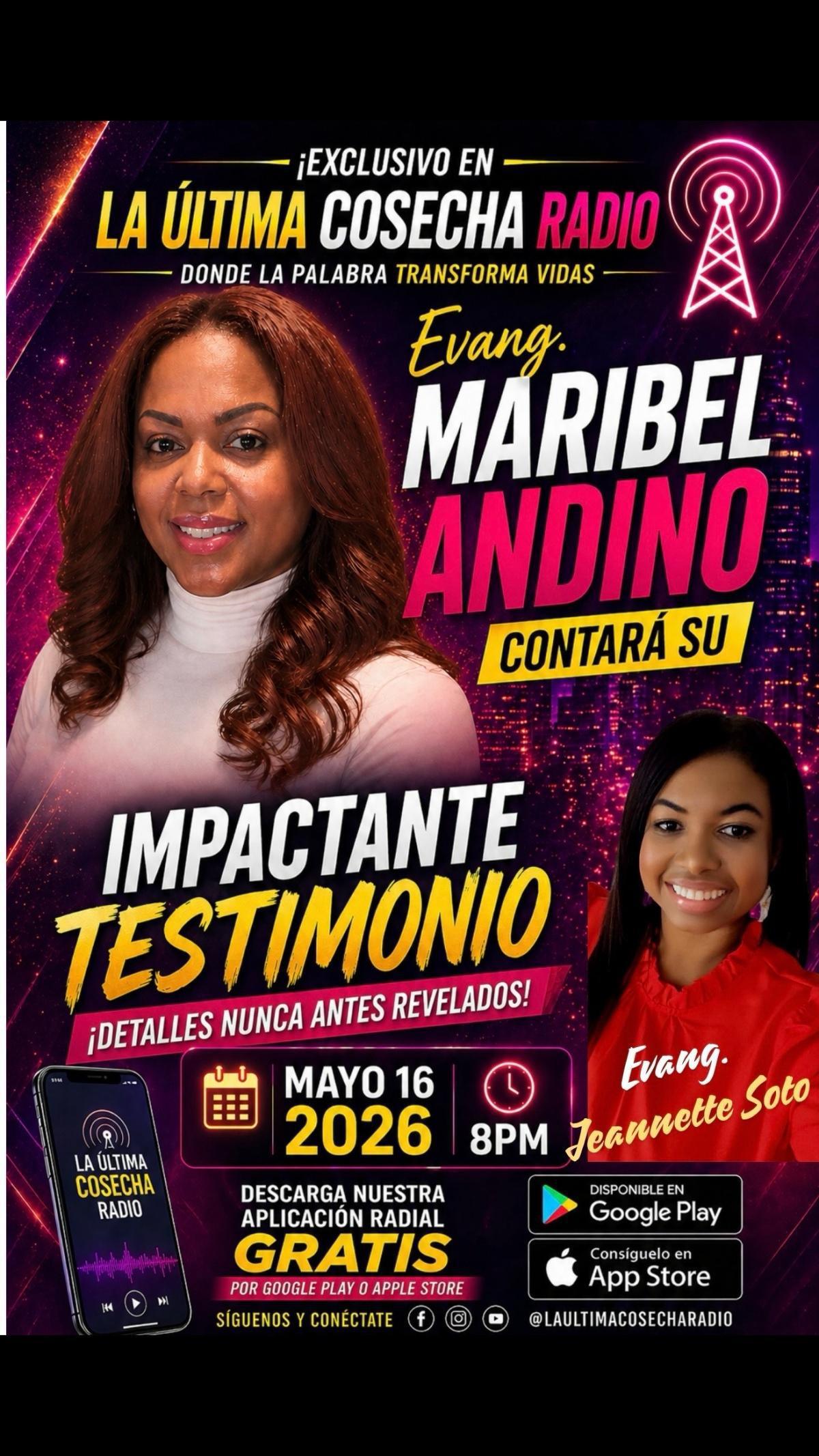 Testimonio de la Evangelista. Maribel Andino