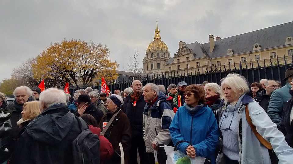 Pour une revalorisation de toutes les pensions, la détermination des retraités mobilisés ce 3 décembre