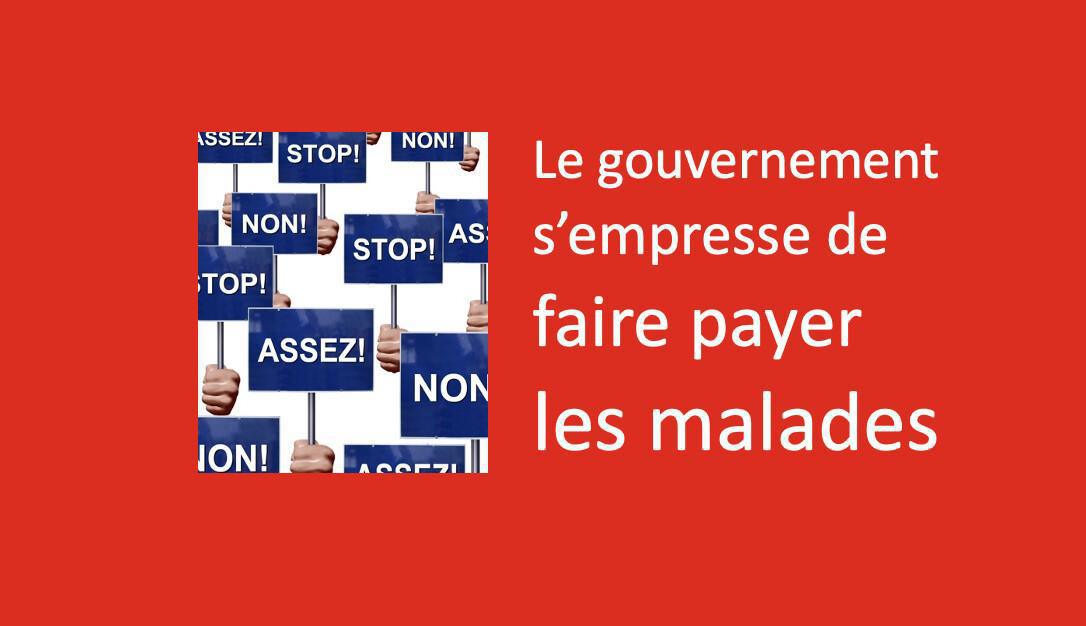 Doublement des franchises médicales