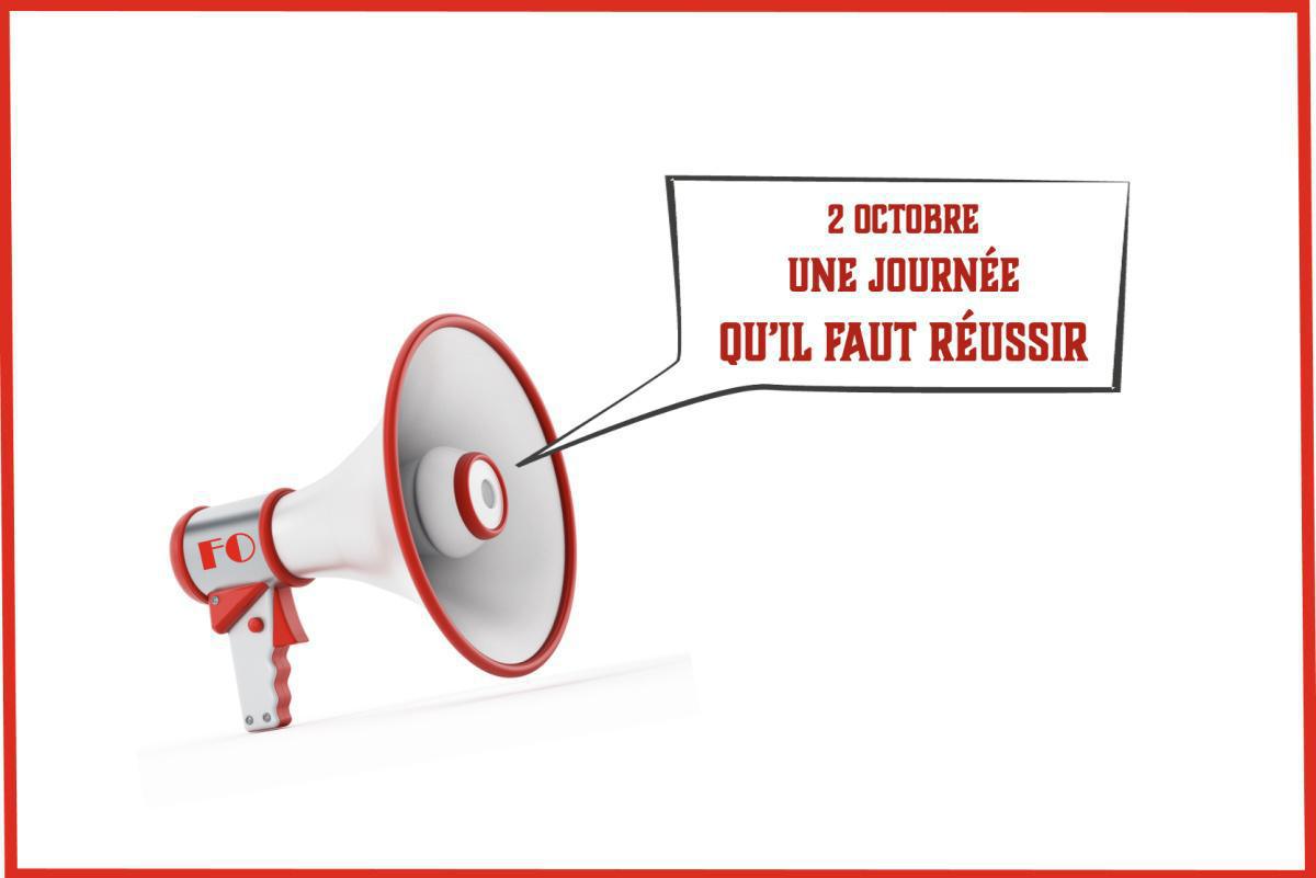 FO appelle à la grève et sa reconduction à partir du 2 octobre