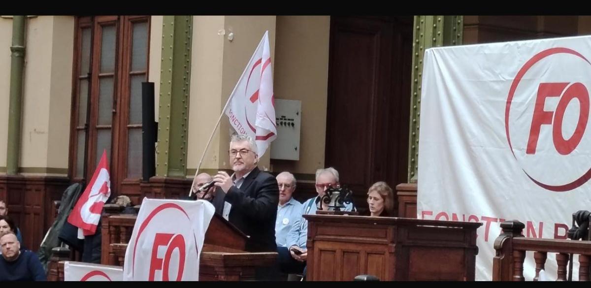 MEETING FO - Discours du Secrétaire général FO services publics