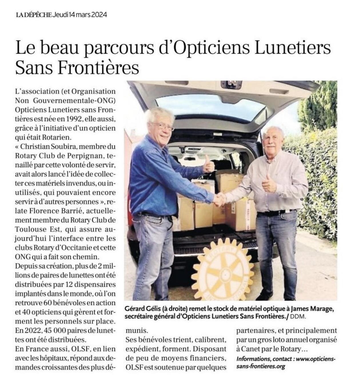 Le beau parcours d'OLSF