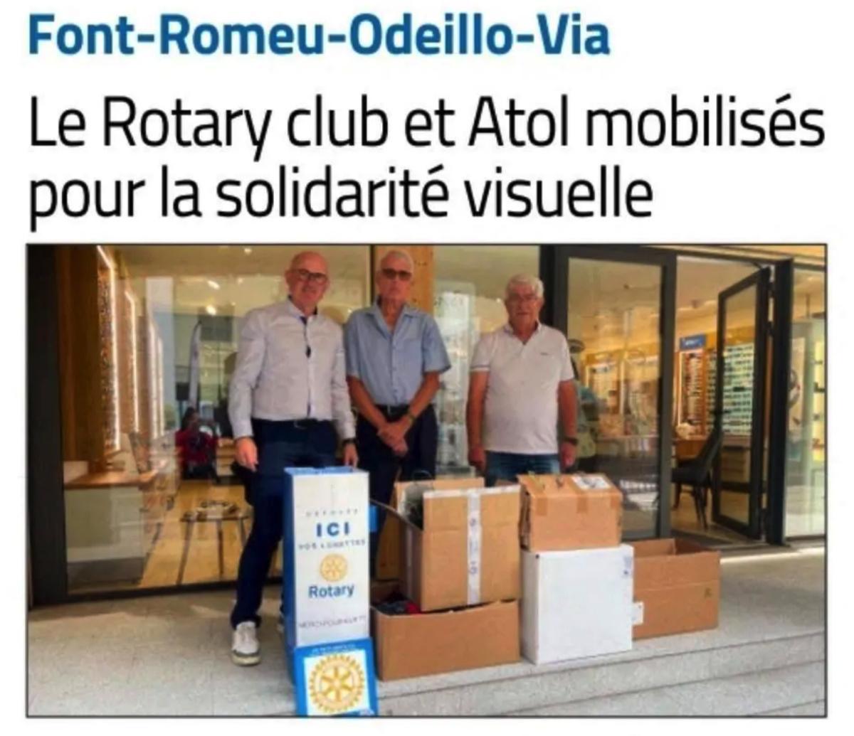 Une action solidaire pour améliorer la vision dans le monde Une action solidaire pour améliorer la vision dans le monde