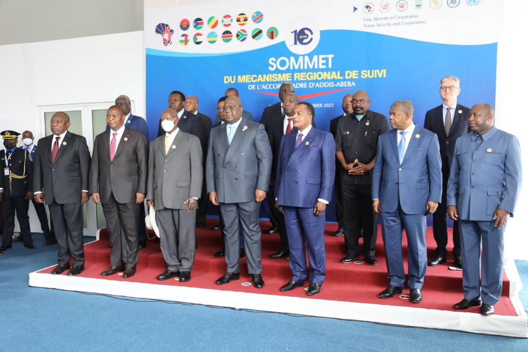 Grands Lacs. Denis Sassou N’Guesso au 10ème sommet de l’accord-cadre d’Addis-Abeba