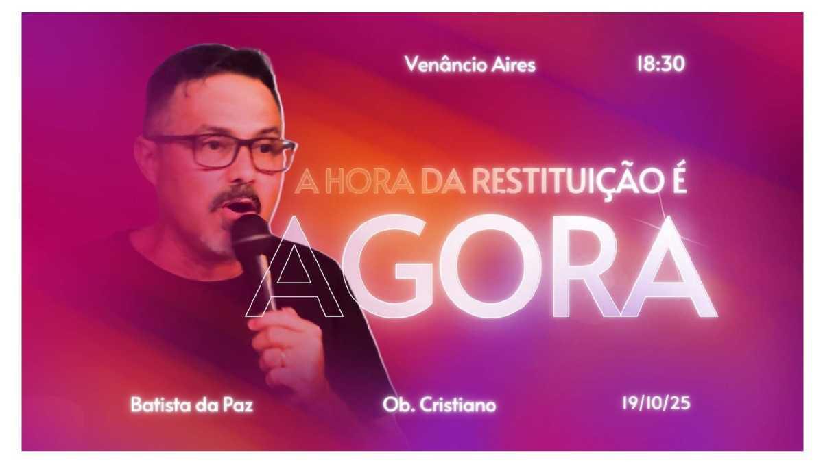 A hora da restituição é agora