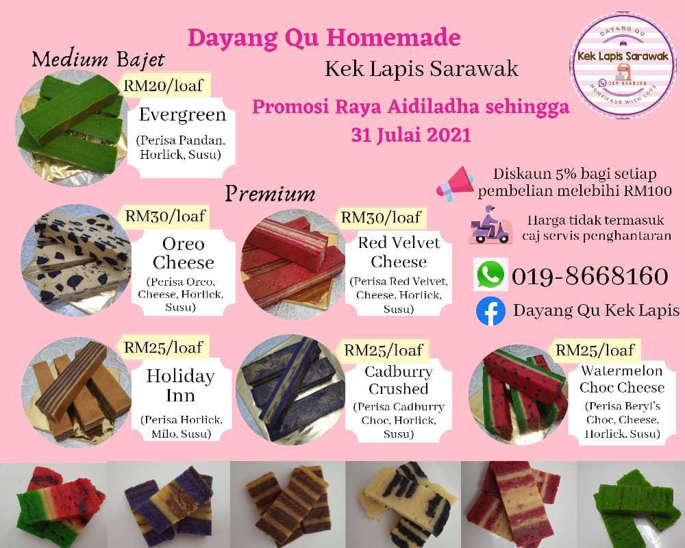 Dayang Qu Kek Lapis Sarawak Homemade