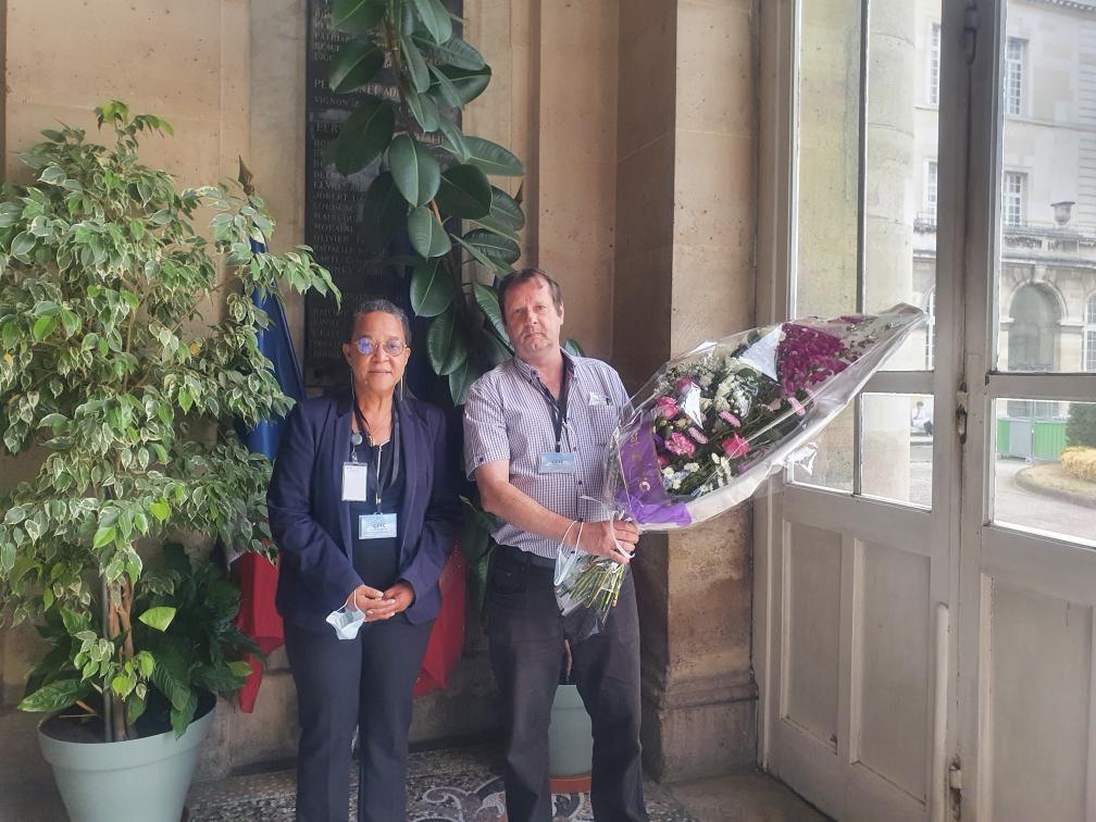 76 ème commémoration de la libération de Paris à Lariboisière ,Fernand Widal et St Louis 76 ème commémoration de la libération de Paris à Lariboisière ,Fernand Widal et St Louis