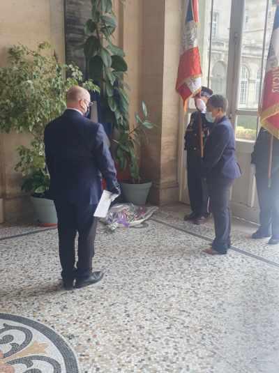 76 ème commémoration de la libération de Paris à Lariboisière ,Fernand Widal et St Louis 76 ème commémoration de la libération de Paris à Lariboisière ,Fernand Widal et St Louis