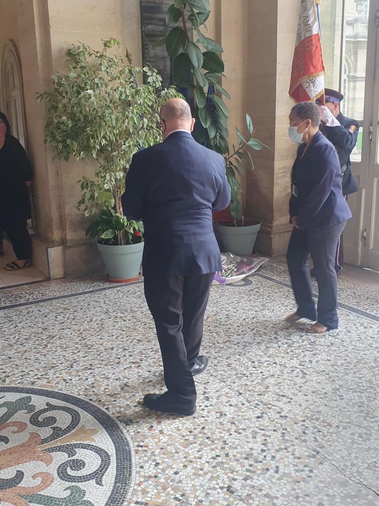 76 ème commémoration de la libération de Paris à Lariboisière ,Fernand Widal et St Louis 76 ème commémoration de la libération de Paris à Lariboisière ,Fernand Widal et St Louis