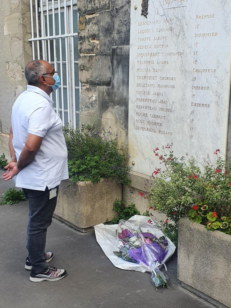 76 ème commémoration de la libération de Paris à Lariboisière ,Fernand Widal et St Louis 