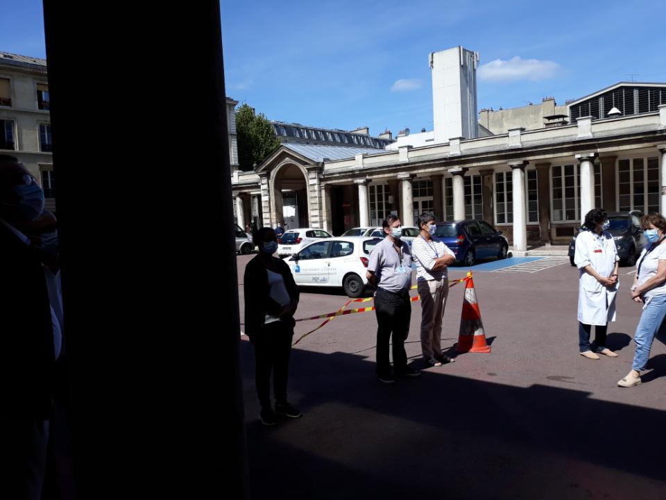 76 ème commémoration de la libération de Paris à Lariboisière ,Fernand Widal et St Louis 76 ème commémoration de la libération de Paris à Lariboisière ,Fernand Widal et St Louis