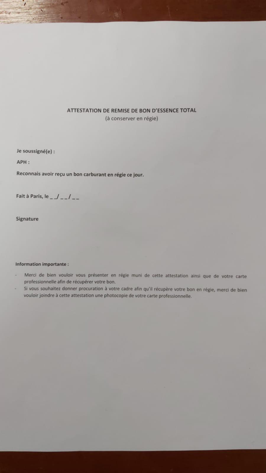 Distribution de carte Total jusqu’à épuisement !  Distribution de carte Total jusqu’à épuisement !