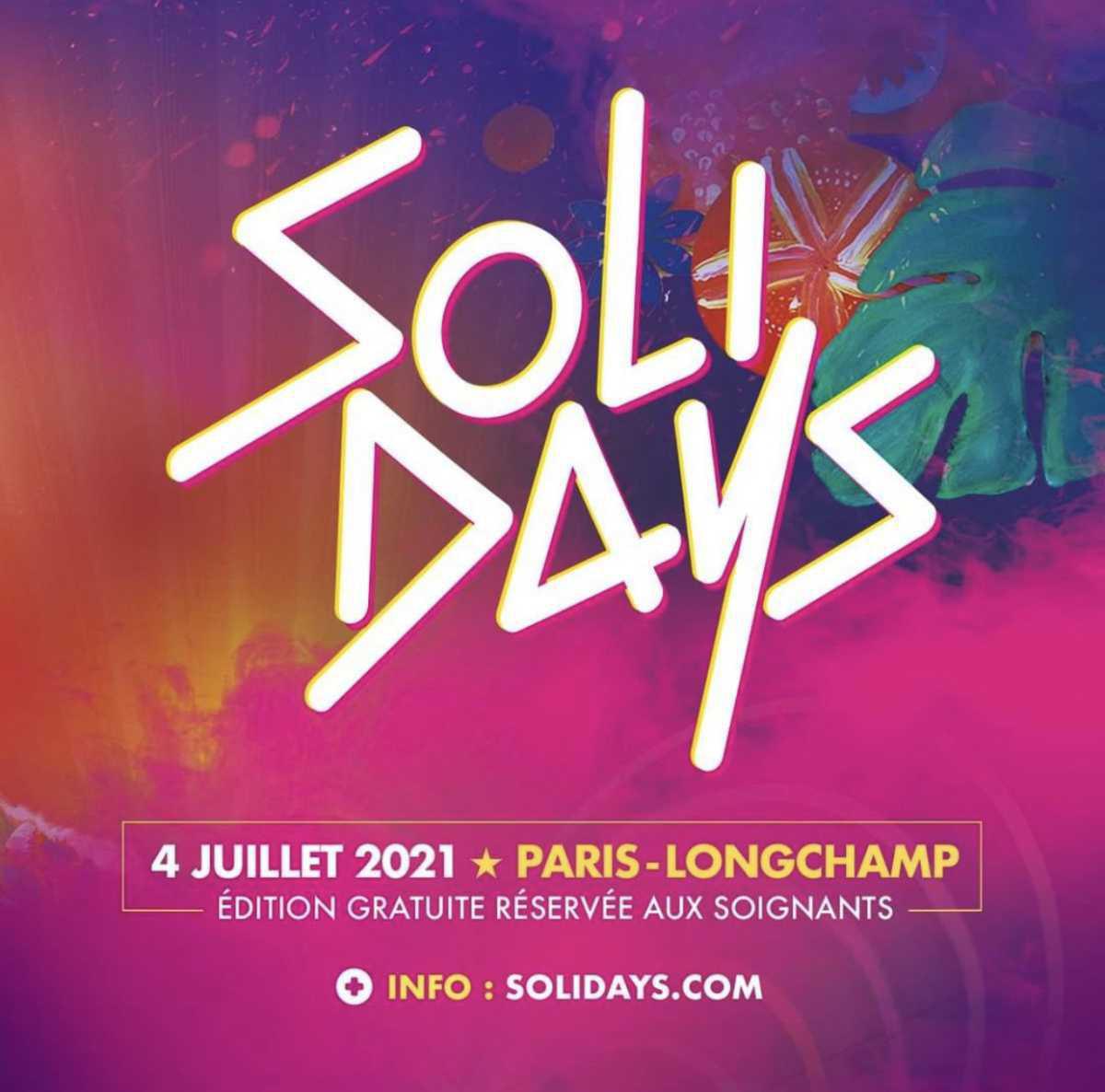 Solidarité soignants : Solidays 4 Juillet venez découvrir Solidarité soignants : Solidays 4 Juillet venez découvrir