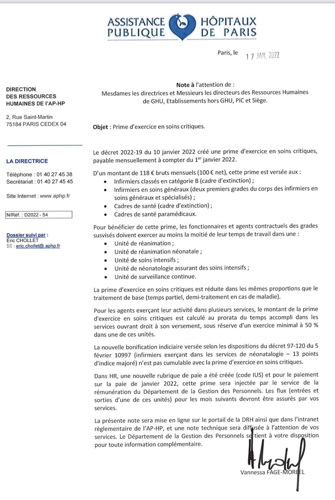 Note sur la prime des soins critique Note sur la prime des soins critique