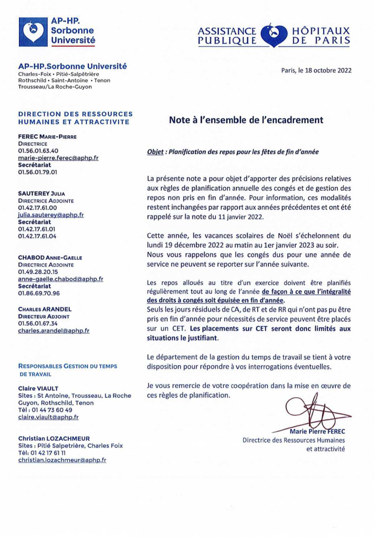 planification des repos de fin d'année 2022 planification des repos de fin d'année 2022