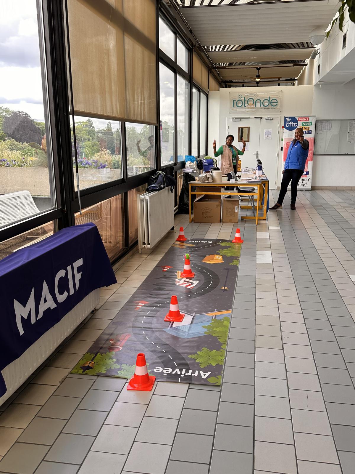 Point bleu CFTC et atelier prévention Macif sur Robert Debré 