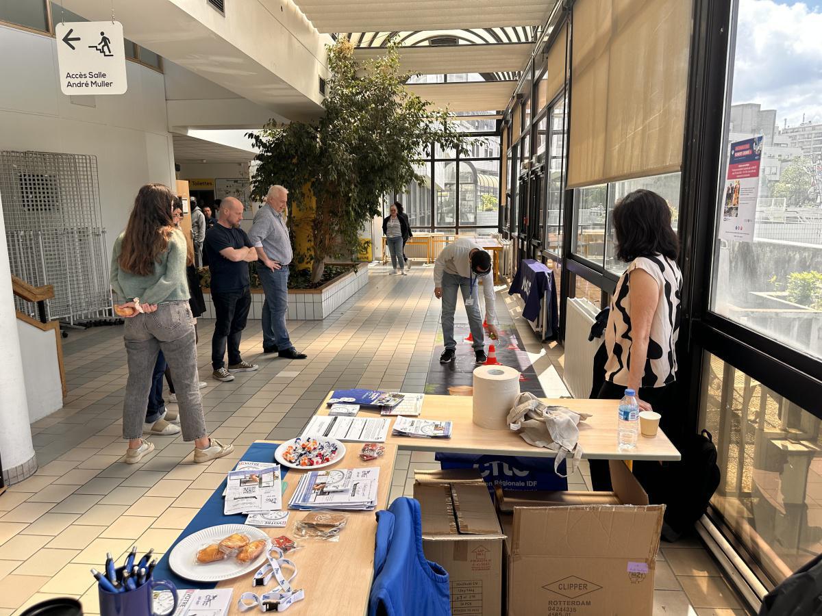 Point bleu CFTC et atelier prévention Macif sur Robert Debré 