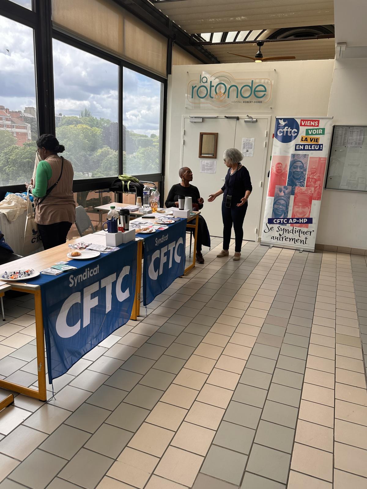 Point bleu CFTC et atelier prévention Macif sur Robert Debré 